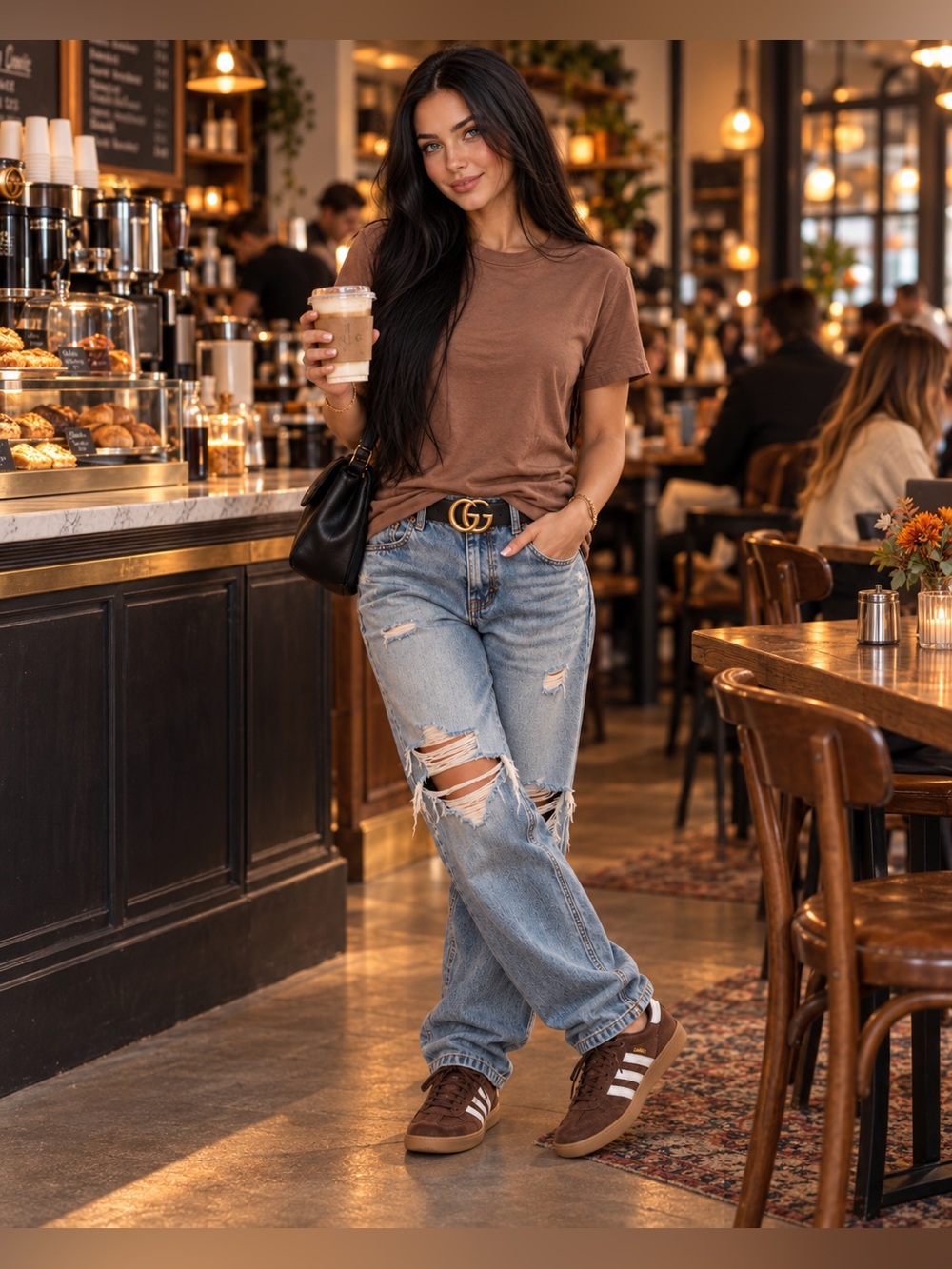 The Perfect Tee- Brown